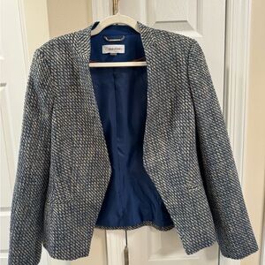 Calvin Klein Blue Blazer with Navy Lining